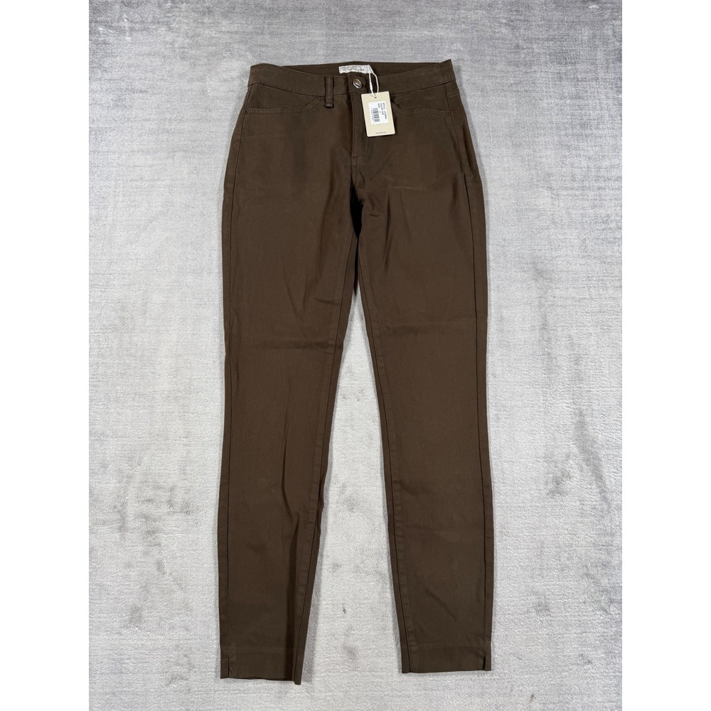 Peter Millar Pants Women 2 Brown Karlie Skinny Sateen Slim Fit Stretch NWT
